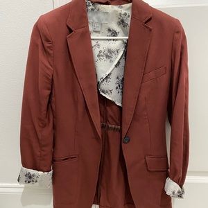 H&M Blazer with Floral Inner Detailing
